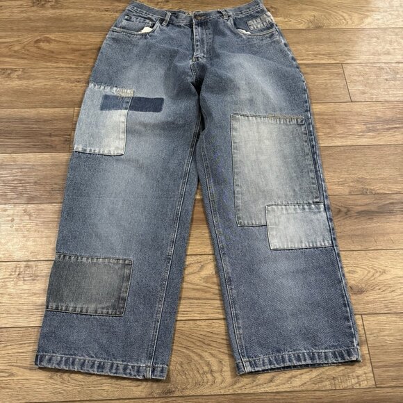 Vintage Indo Jeans Wide Leg Skater Grunge 34x32 - Picture 2 of 12